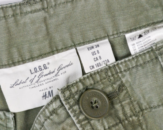 L.O.G.G. By H&M - Skirt - Green - size: 38