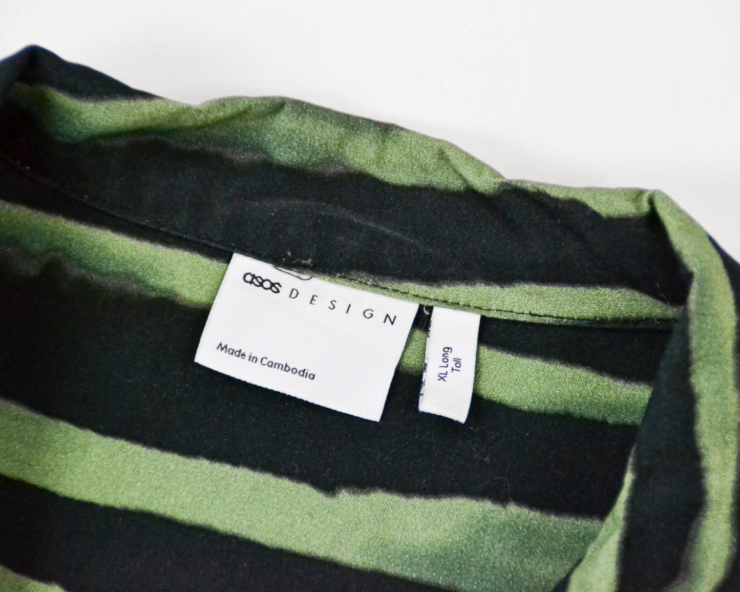 ASOS DESIGN - Shirt - Green And Black - size: XL