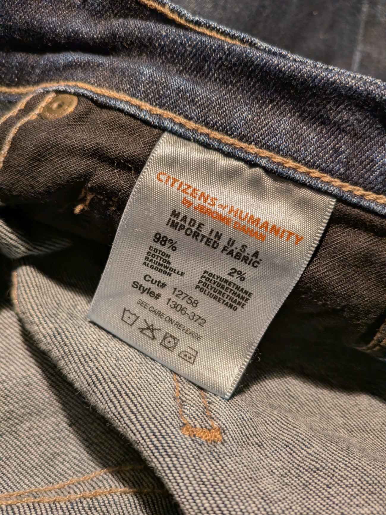 Citizens of Humanity Jeans 27 Dark Blue