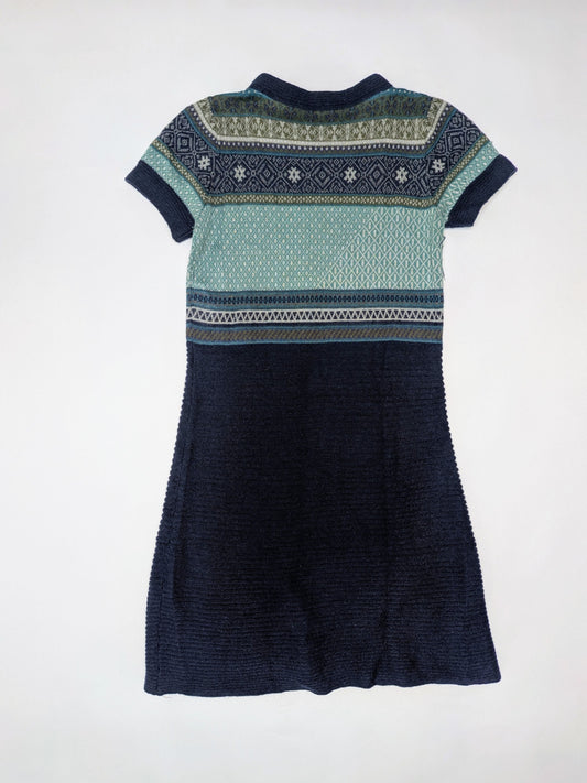 United Colours of Benetton Dress M Multicolor (Purple, Blue, Beige, and Earth tones)