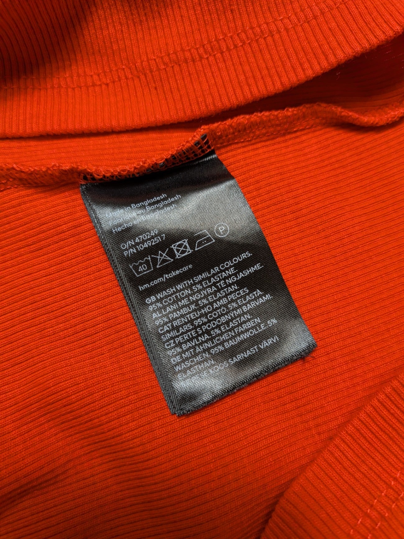 H&M Tank Top S Red