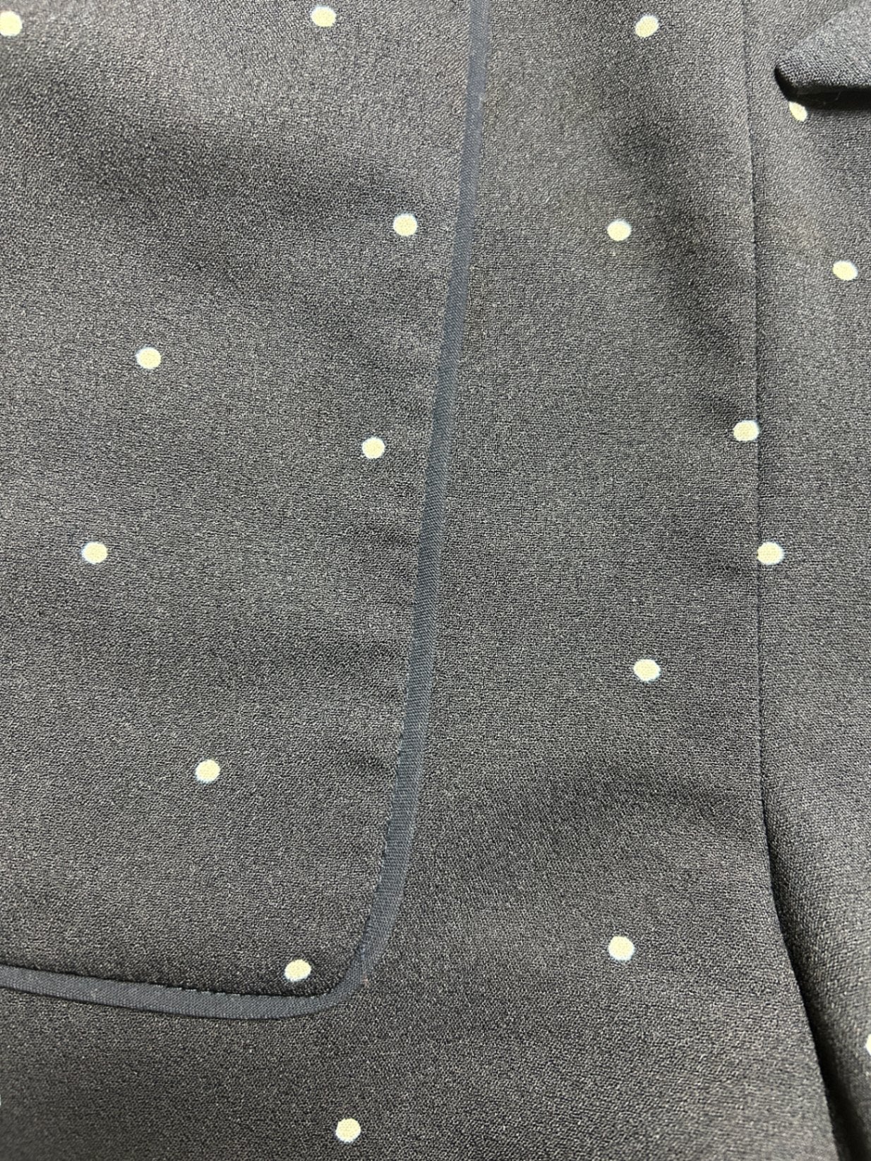Zara Basic Shorts S Dark blue with white polka dots