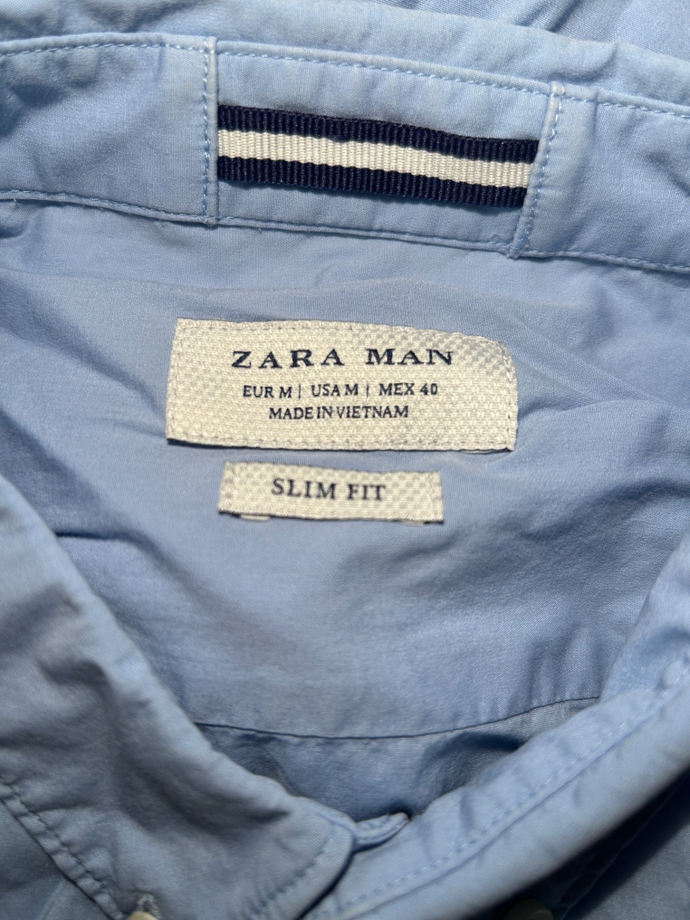 Zara Man Shirt M Blue