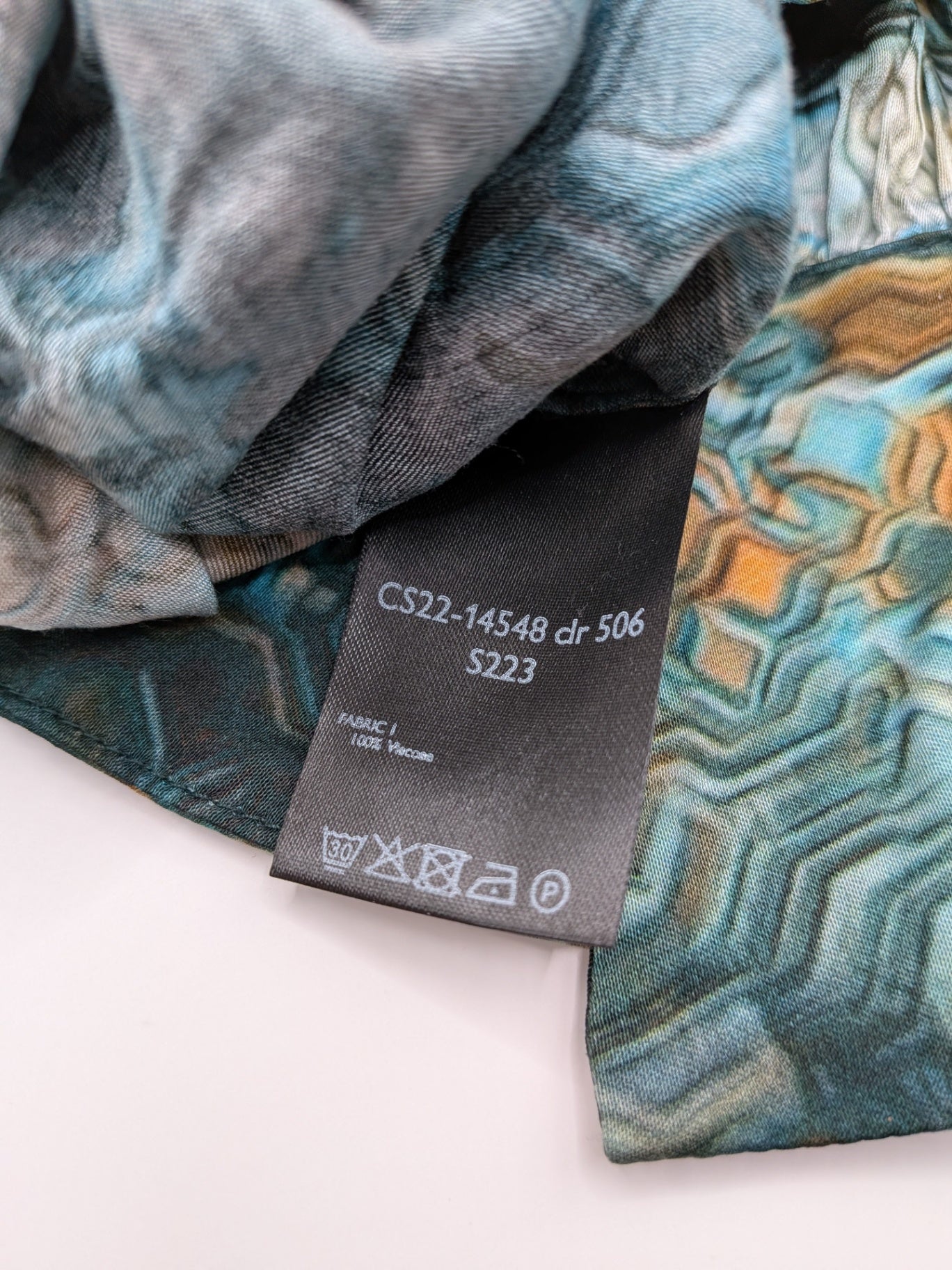 Claudia Sträter Blouse Multicolor (blue, teal, beige, black, and orange)