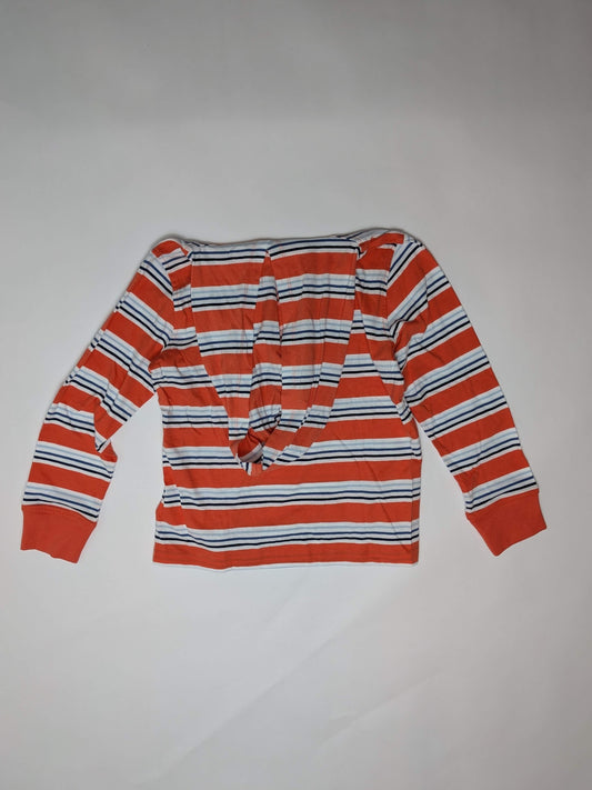 Crewcuts Shirt 6-7 Orange, White, Navy Blue