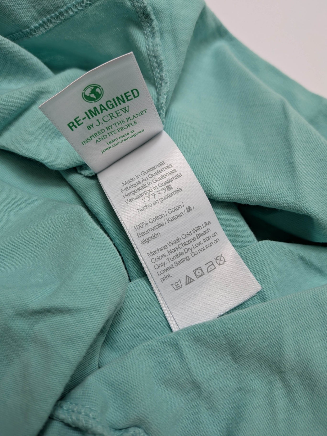 J.Crew Long Sleeve T-Shirt 6-7 Light Blue/Seafoam Green