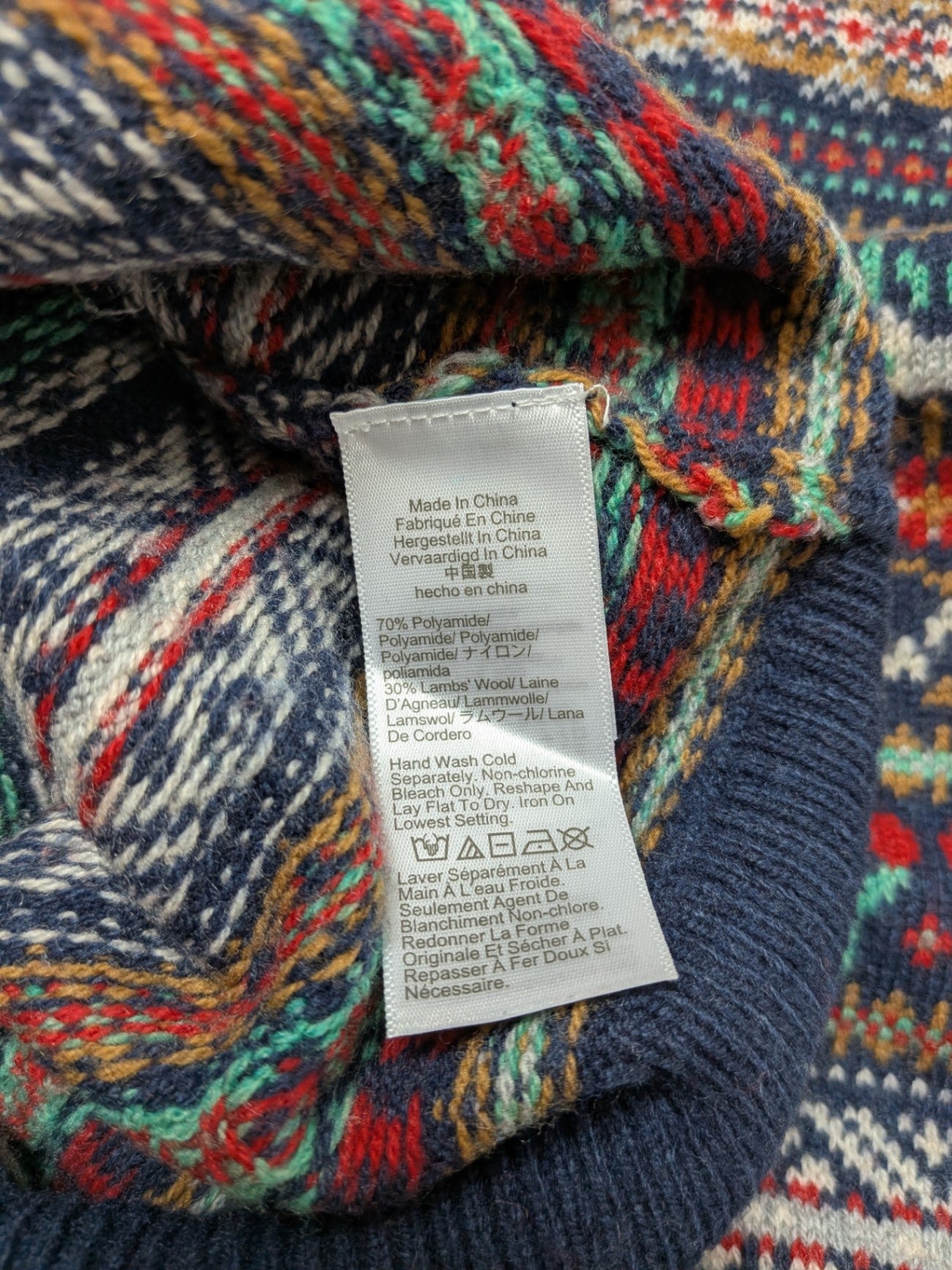 J.Crew Sweater L Navy Blue, Multicolor