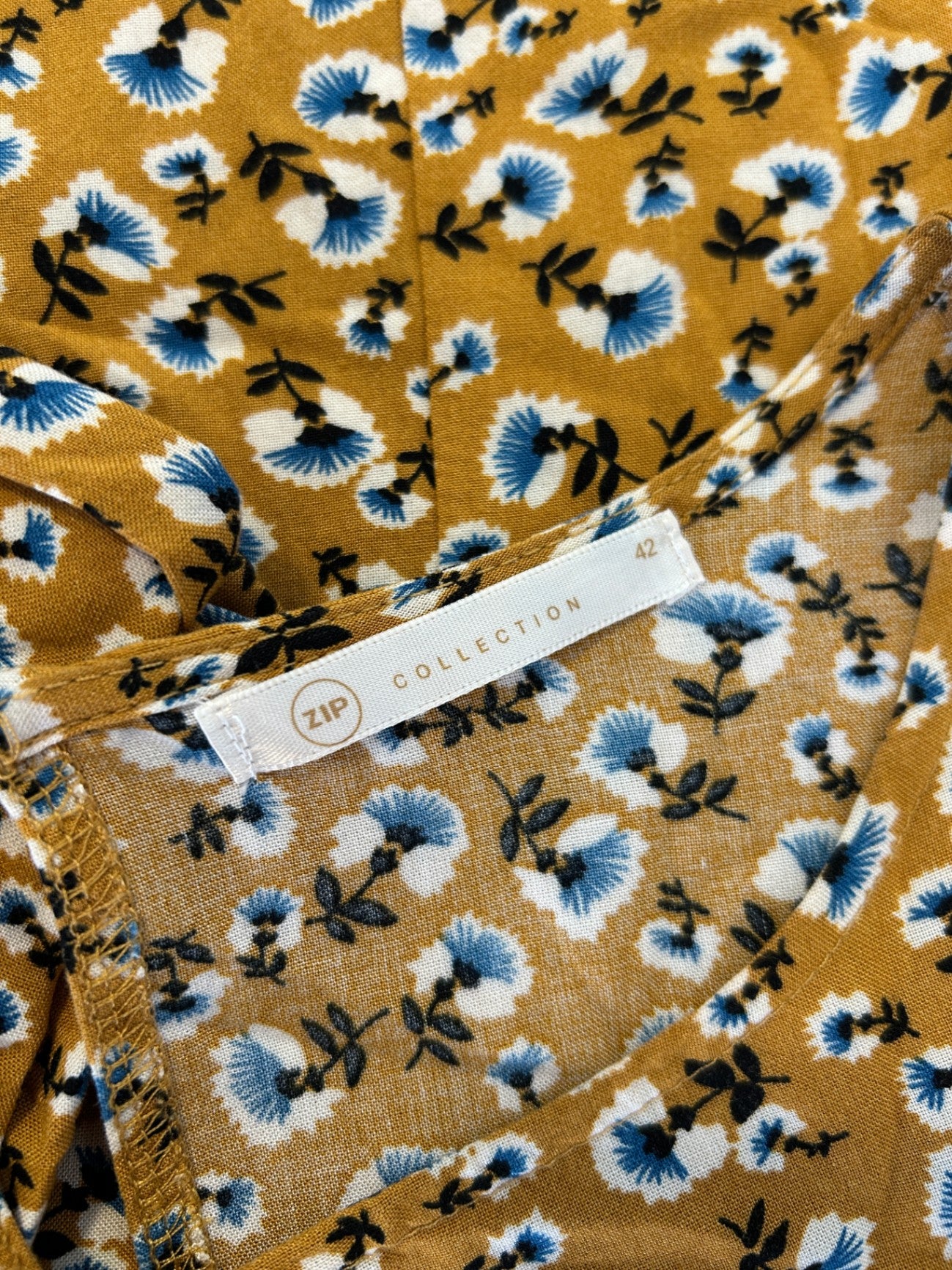 ZIP Collection Dress 42 Mustard yellow