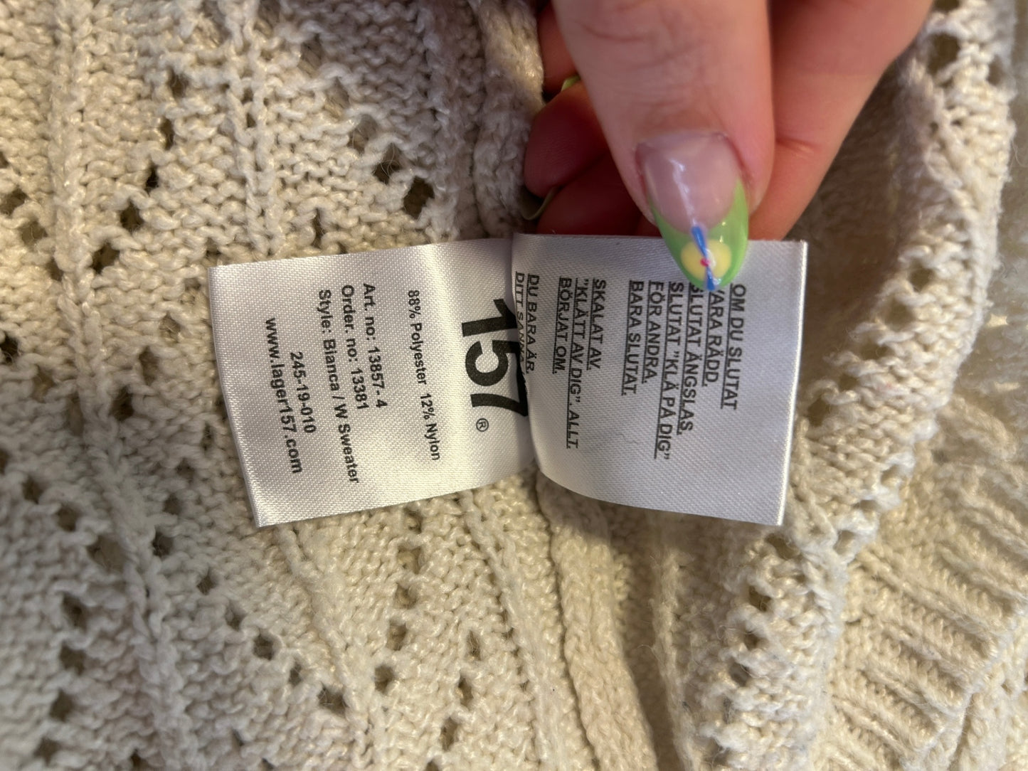 15 June Sweater Cream/Beige