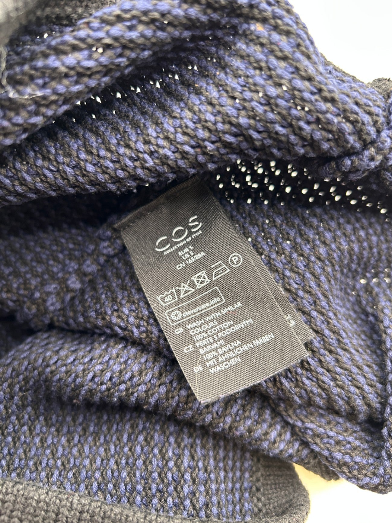 COS Dress S Blue and black