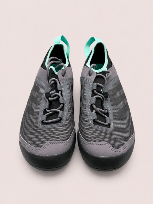 Adidas Sneakers Gray and black with mint green accents