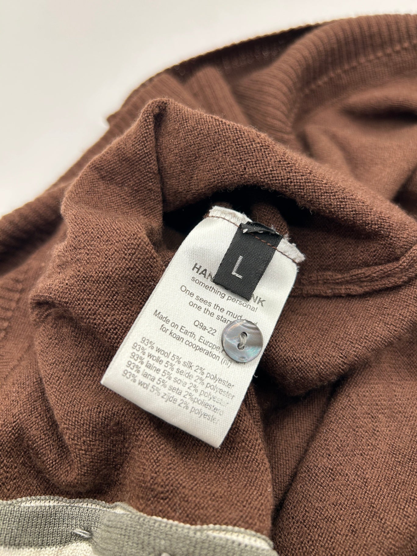 HANS UBBINK Cardigan L Brown