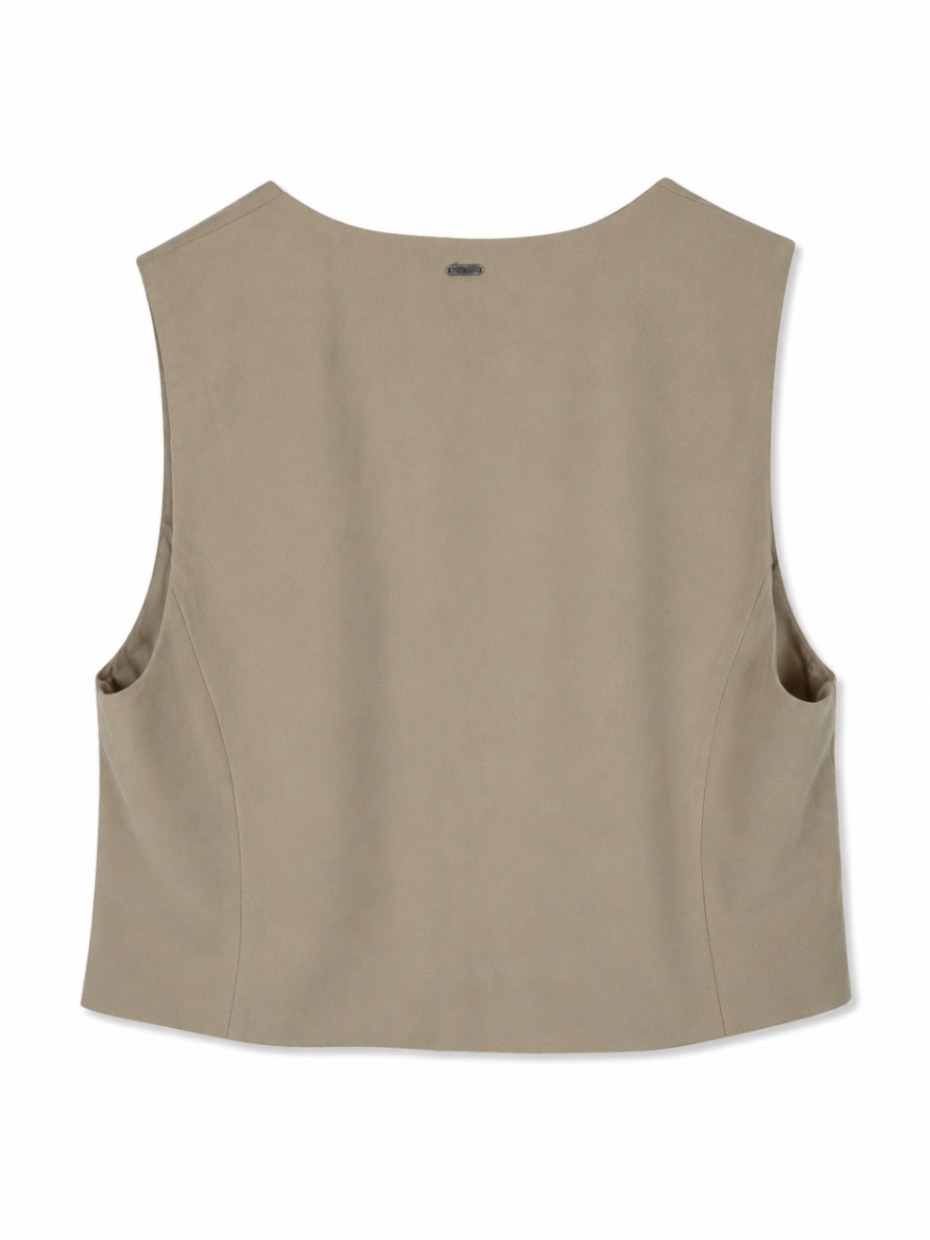 America Today Vest L Beige