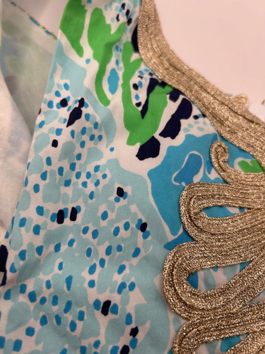 Lilly Pulitzer Dress 4 Blue, Green, White, Black