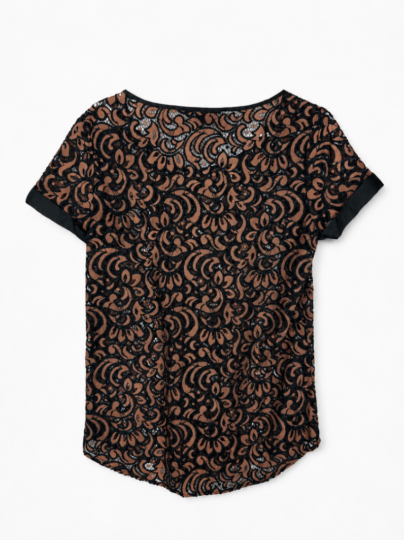 EXPRESS T-Shirt M Black and Beige S