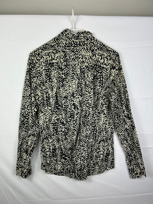 J Crew Shirt Beige and Black 6