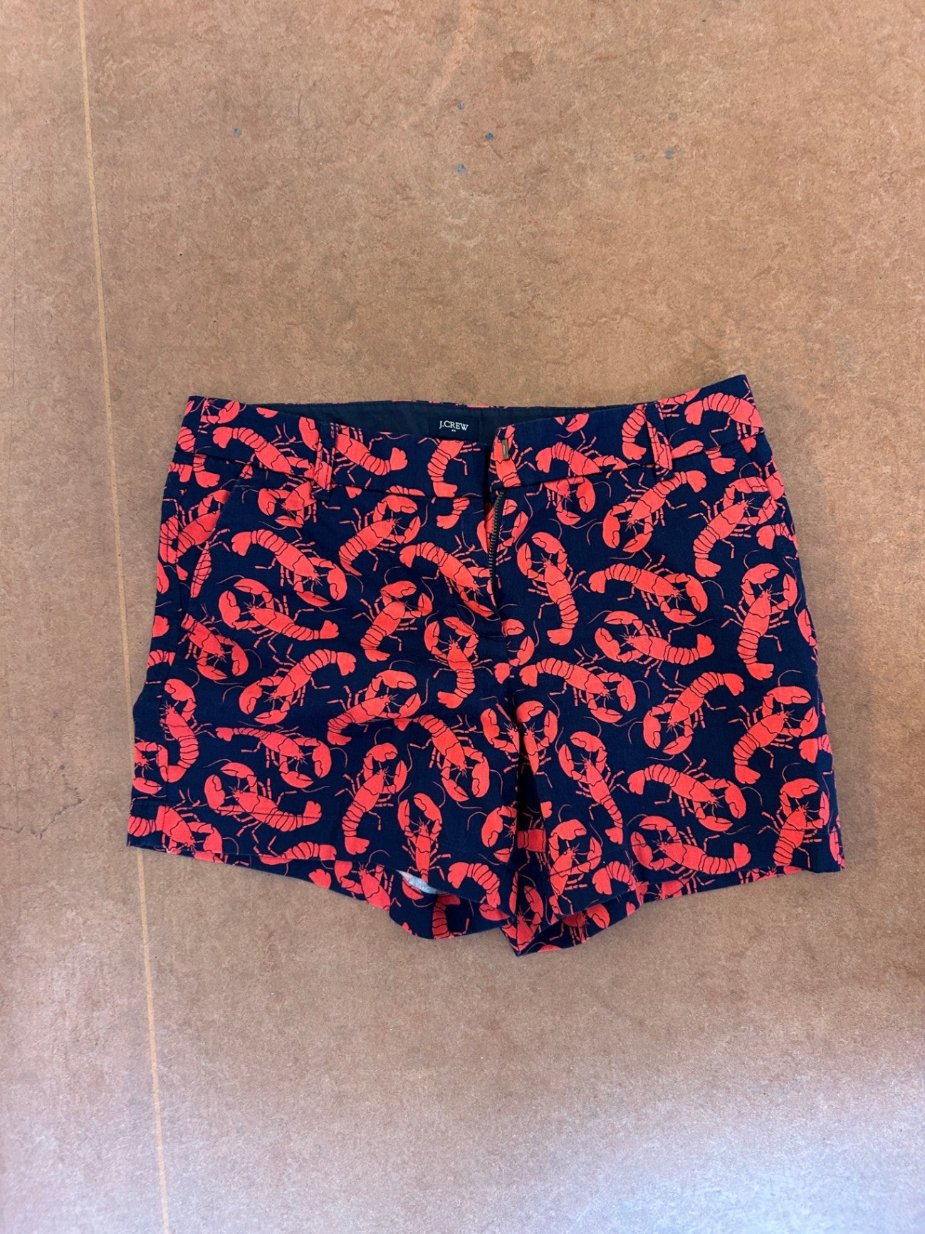J.Crew Shorts M Navy blue and red