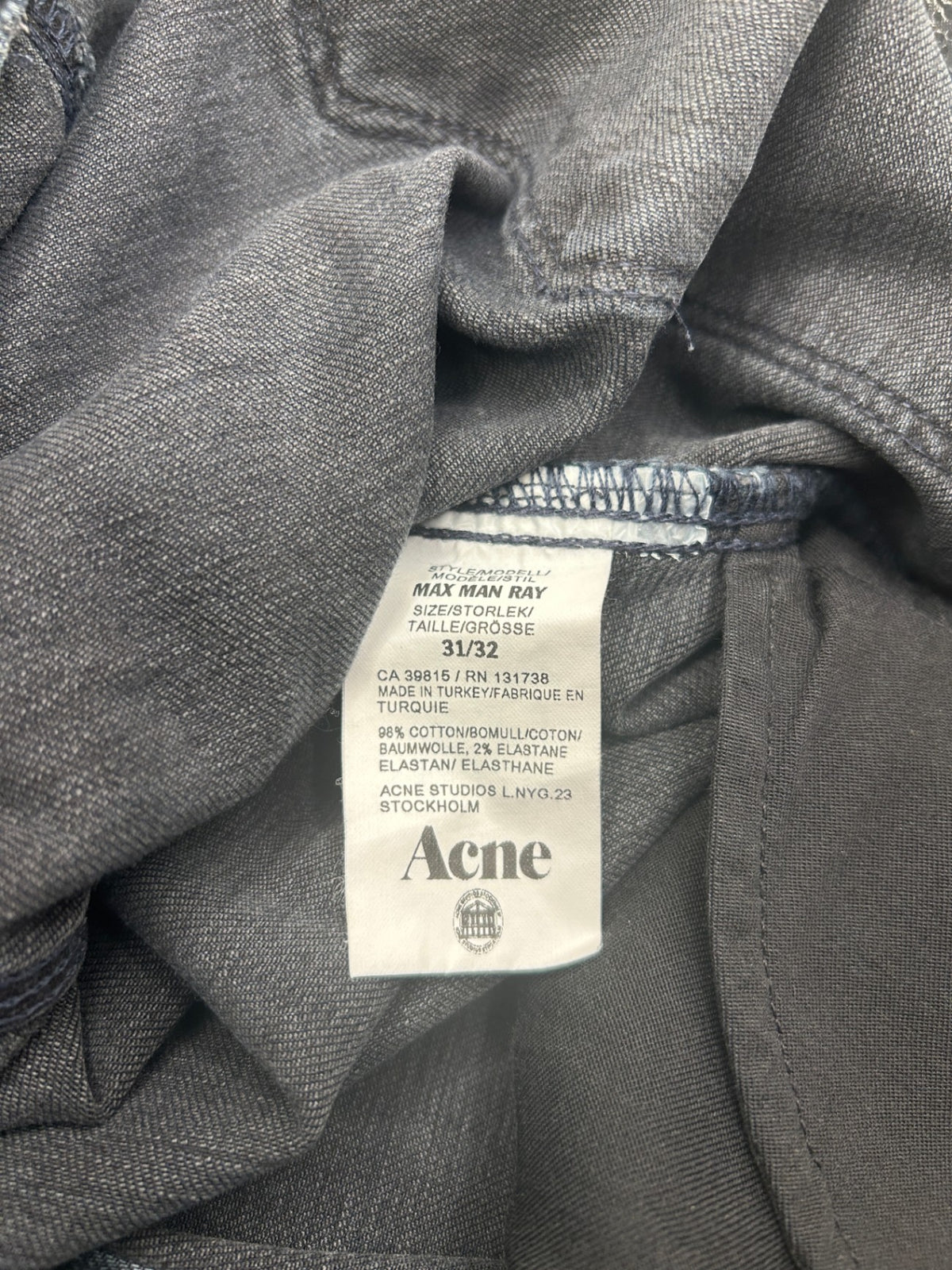 Acne Studios Jeans 31/32 Dark Blue