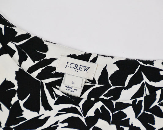 J.Crew Blouse S Black and white