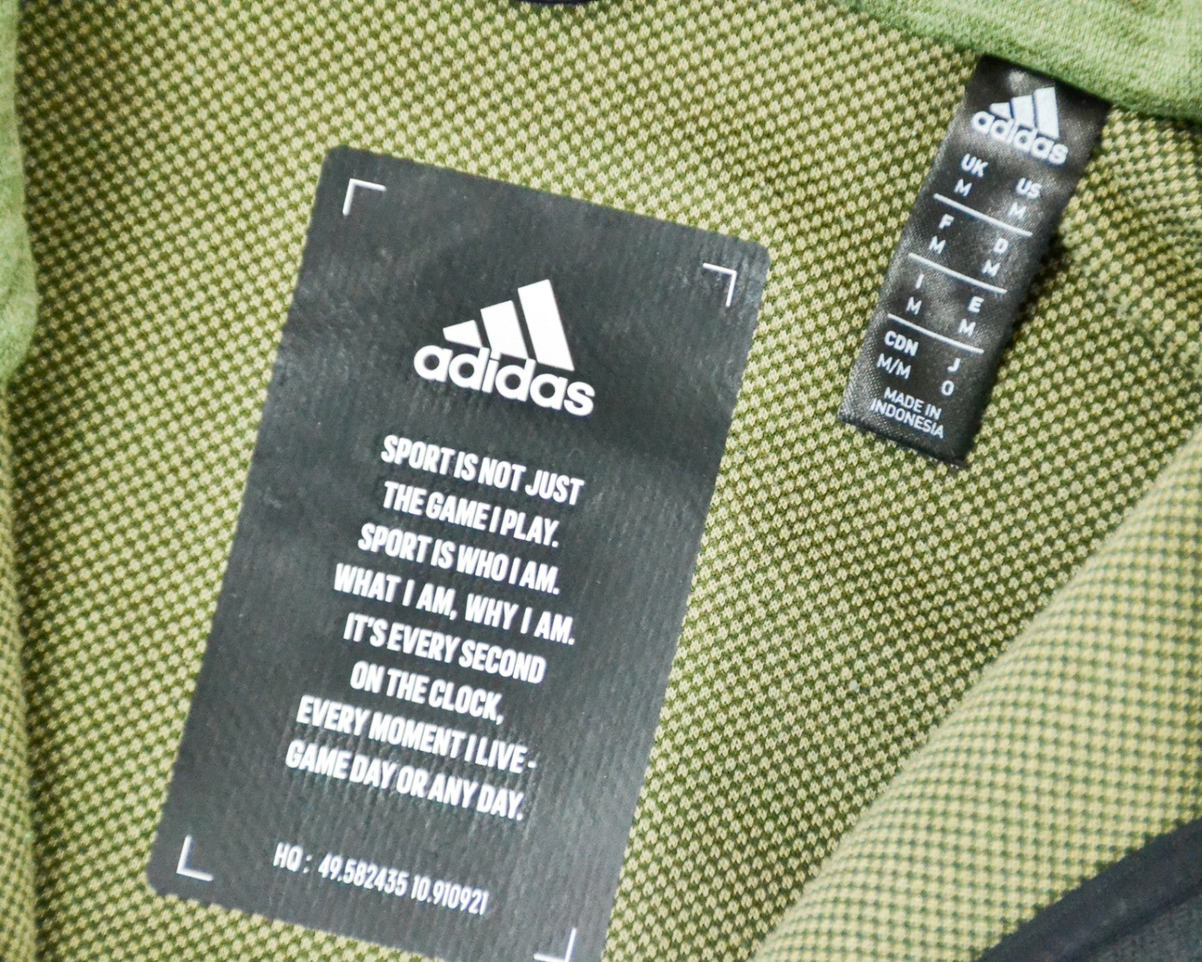 adidas - Hoodie - Green - size: M