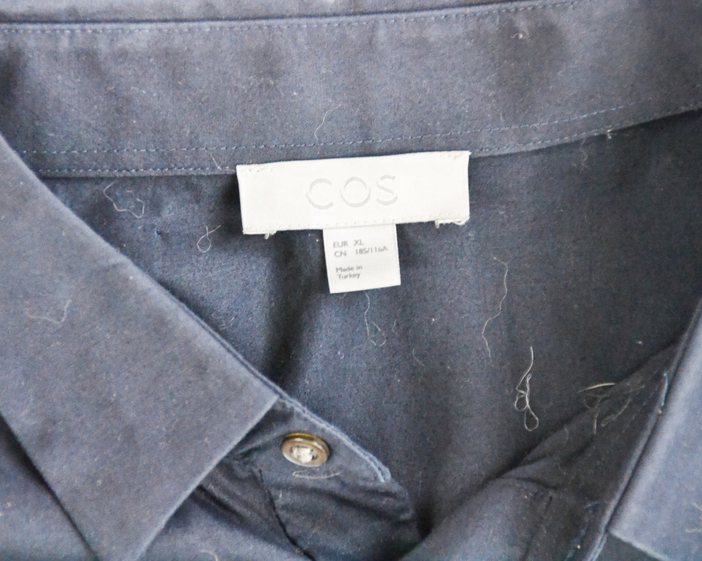 COS - Short Sleeve Shirt - Dark Green - size: XL