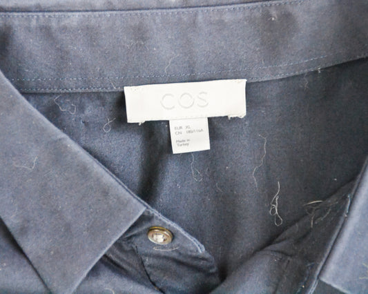 COS - Short Sleeve Shirt - Dark Green - size: XL