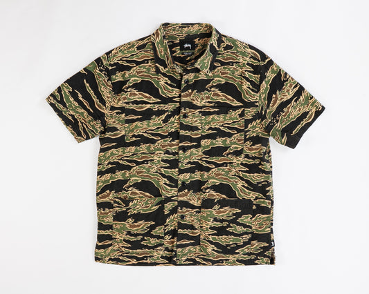 Stussy - Camouflage Shirt - Patterned - size: L