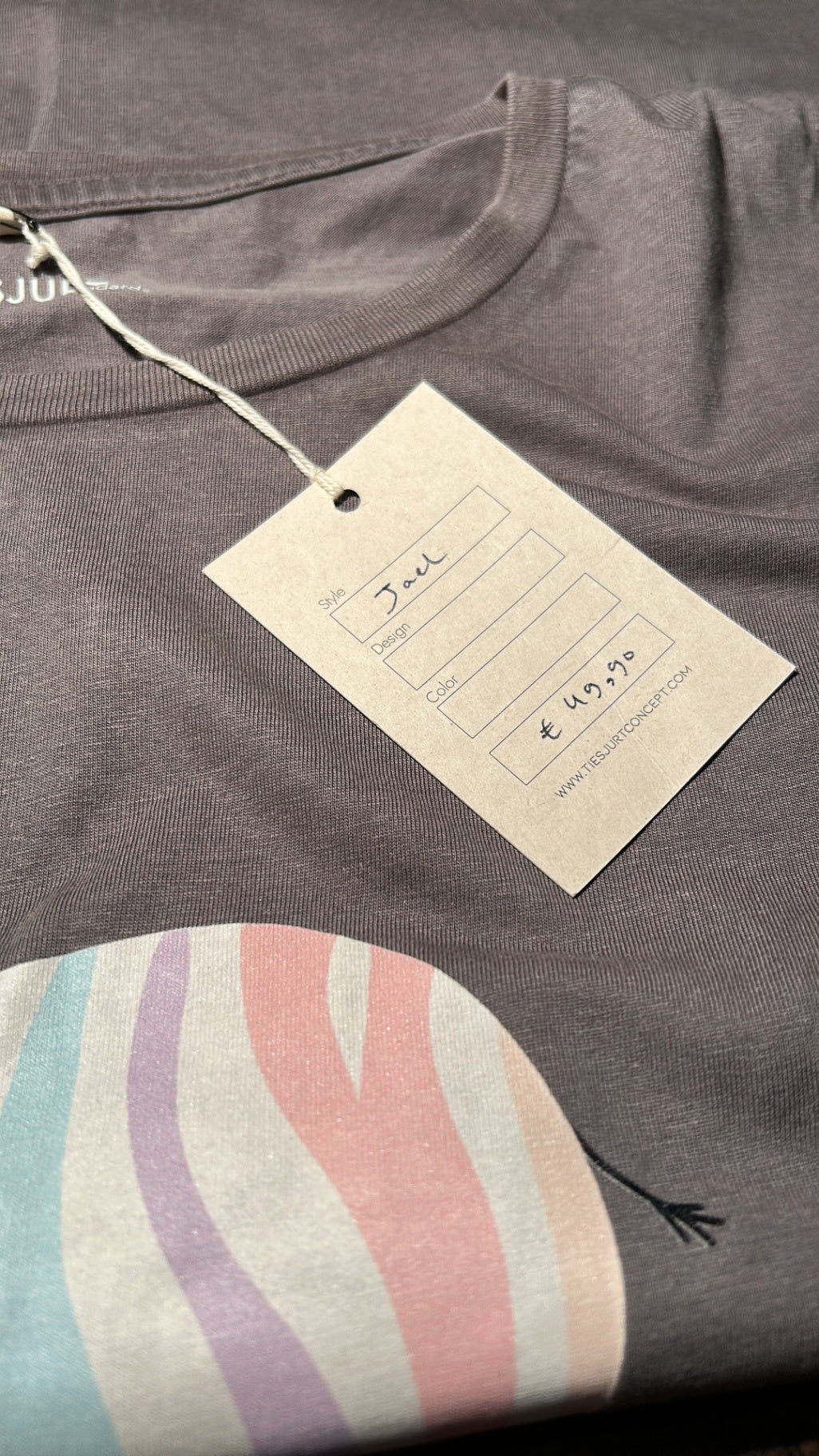 TIESJURT T-Shirt XL Grey