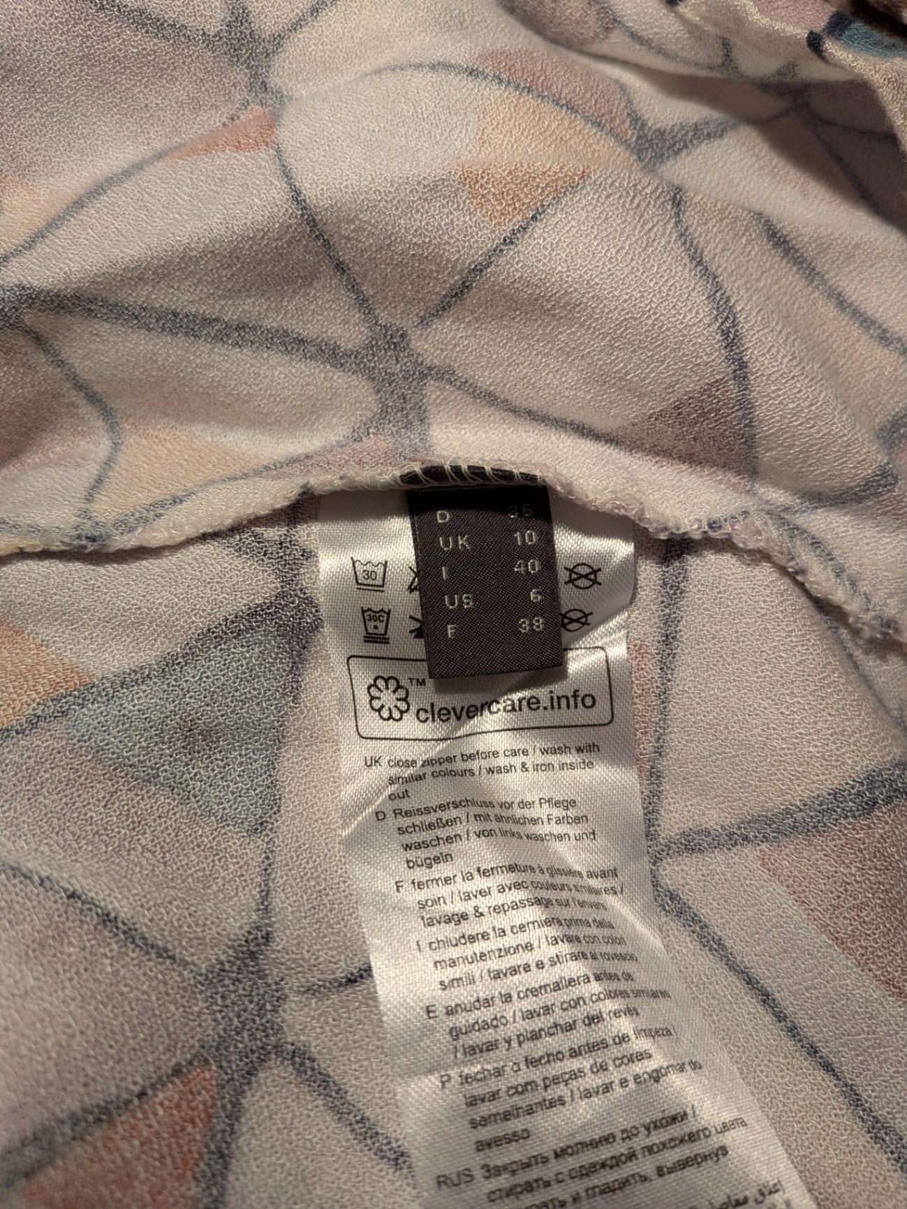 Esprit Top 36 Multicolored (primarily peach, orange, blue, beige, black)