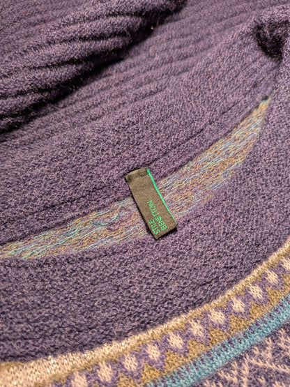 United Colours of Benetton Dress M Multicolor (Purple, Blue, Beige, and Earth tones)