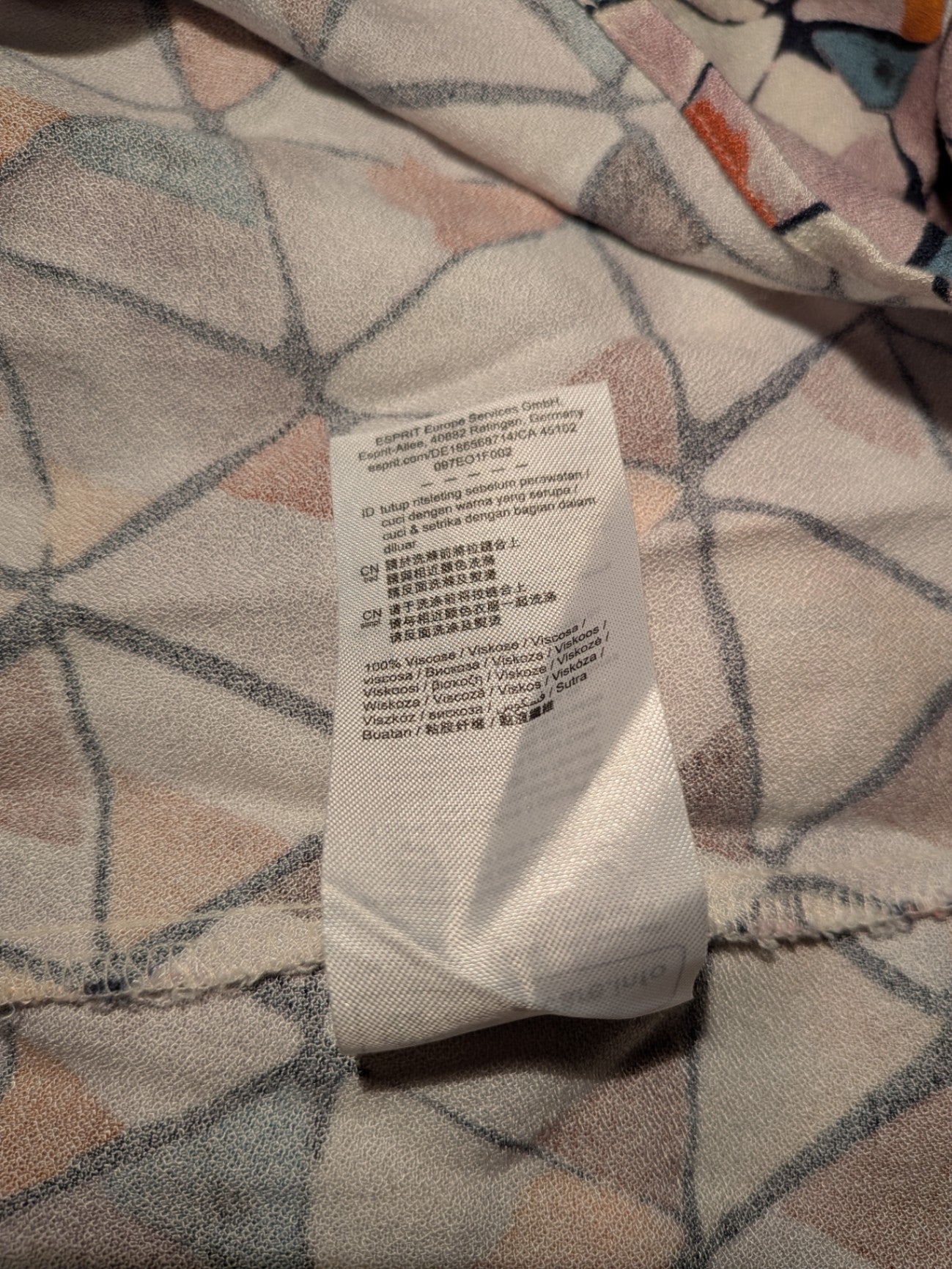 Esprit Top 36 Multicolored (primarily peach, orange, blue, beige, black)
