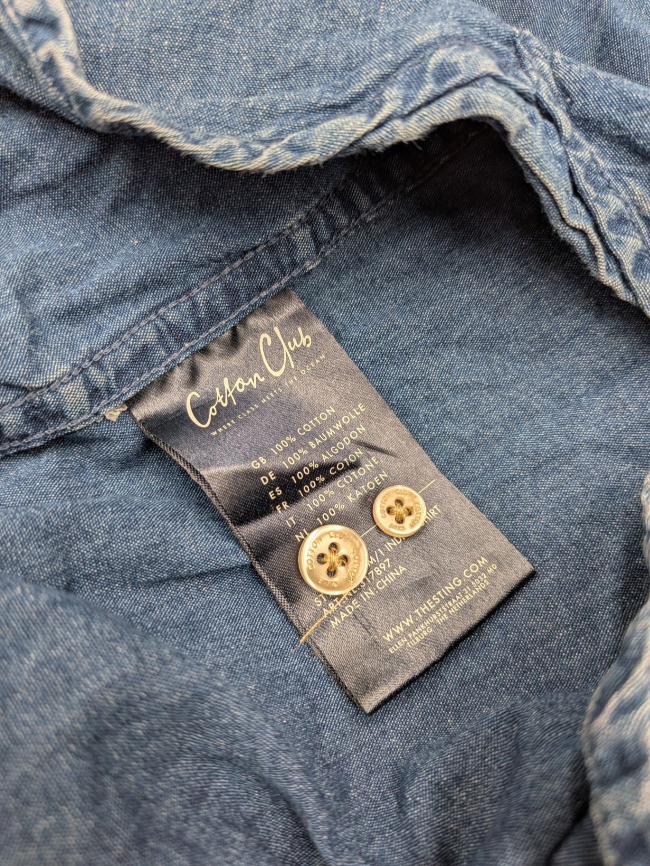 Cotton Club Shirt Blue