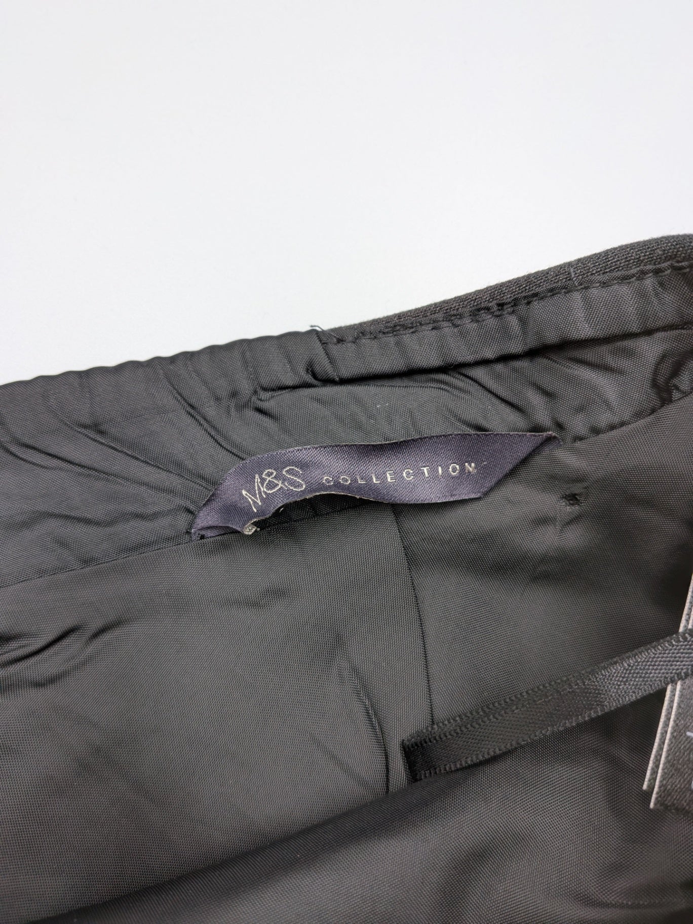 Marks & Spencers Collection Skirt 36 Dark Gray