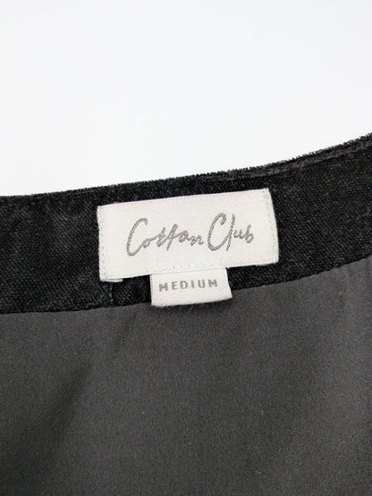 Cotton Club Vest M - Medium Black and Gold