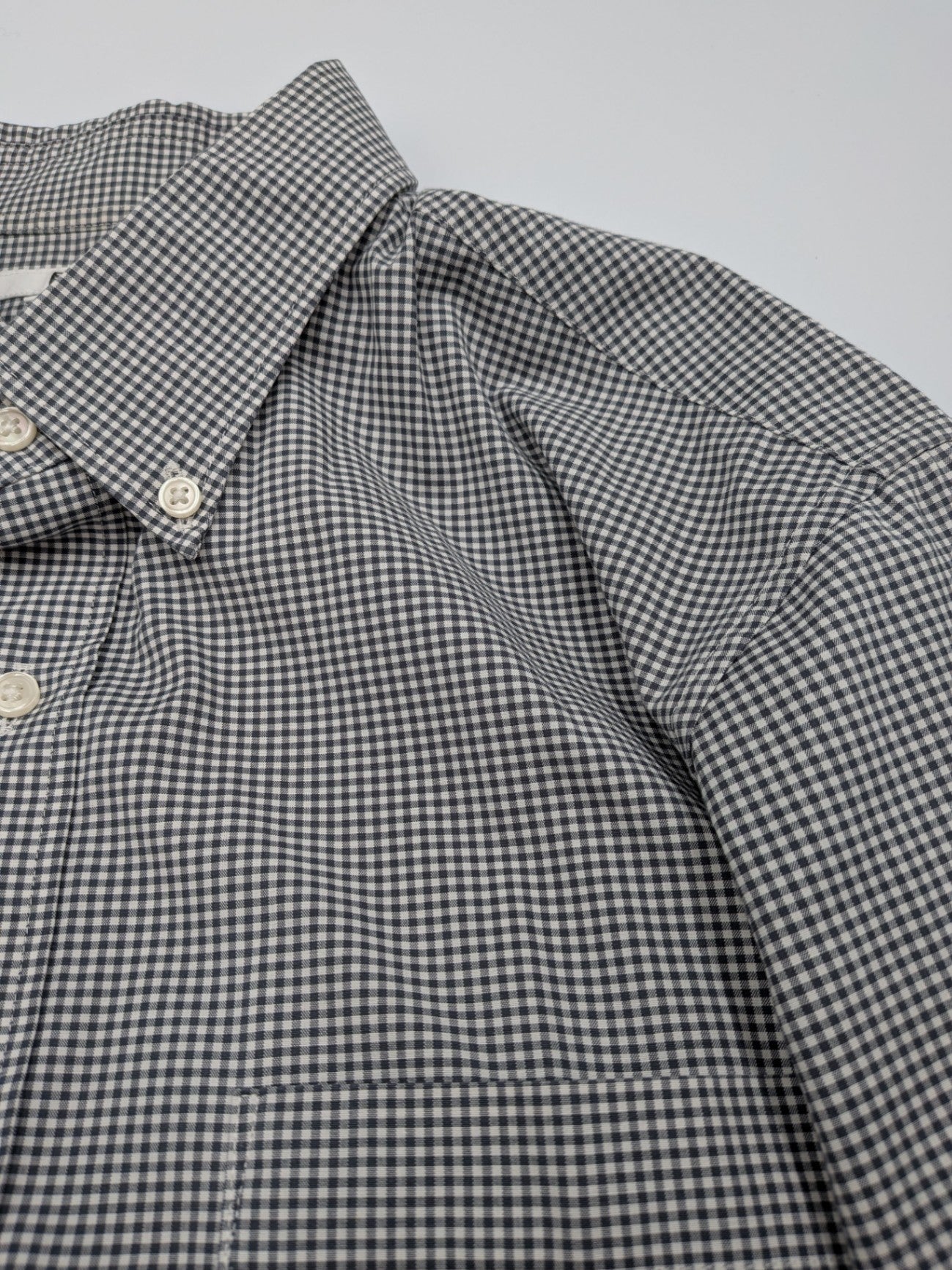 Uniqlo Shirt L Black and White Check