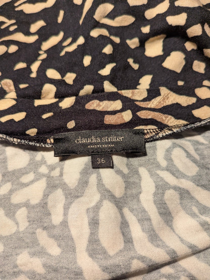 Claudia Sträter Blouse 36 Black and beige