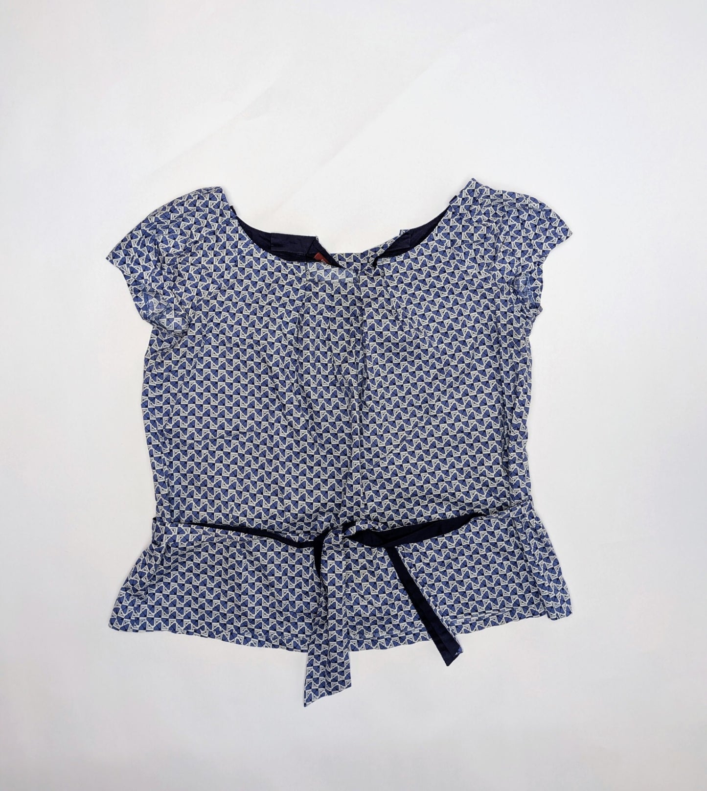Comptoir Des Cotonniers Blouse 38 Blue and cream