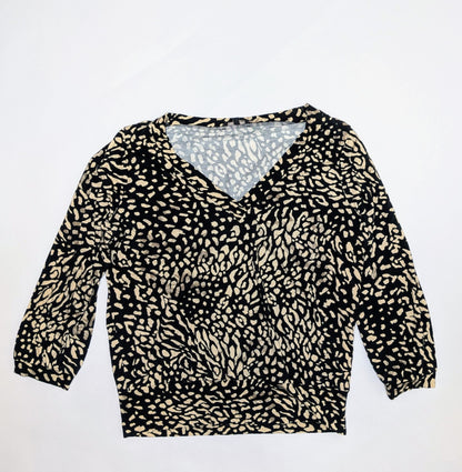 Claudia Sträter Blouse 36 Black and beige