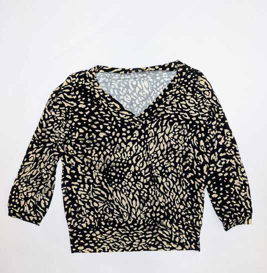 Claudia Sträter Blouse 36 Black and beige