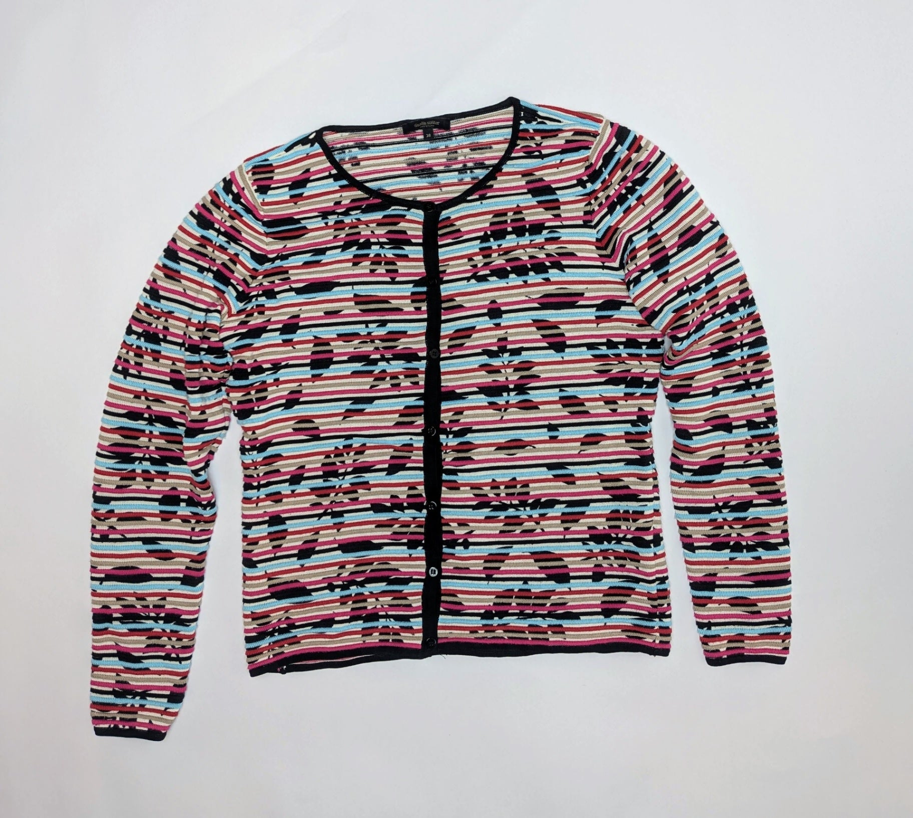 Claudia Sträter Cardigan Multicolor (red, black, beige, blue, white)