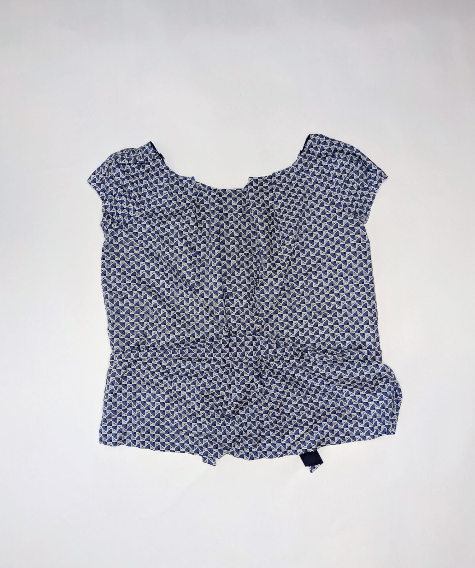 Comptoir Des Cotonniers Blouse 38 Blue and cream