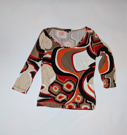 Claudia Strater Top / T-shirt 38 Multicolor (beige, orange, red, black)