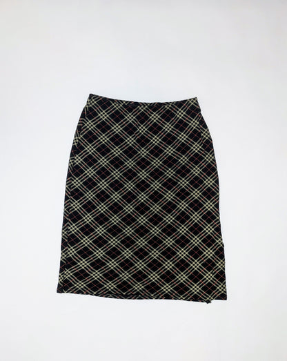 Jeffrey Rogers Skirt 12 Black, beige, red