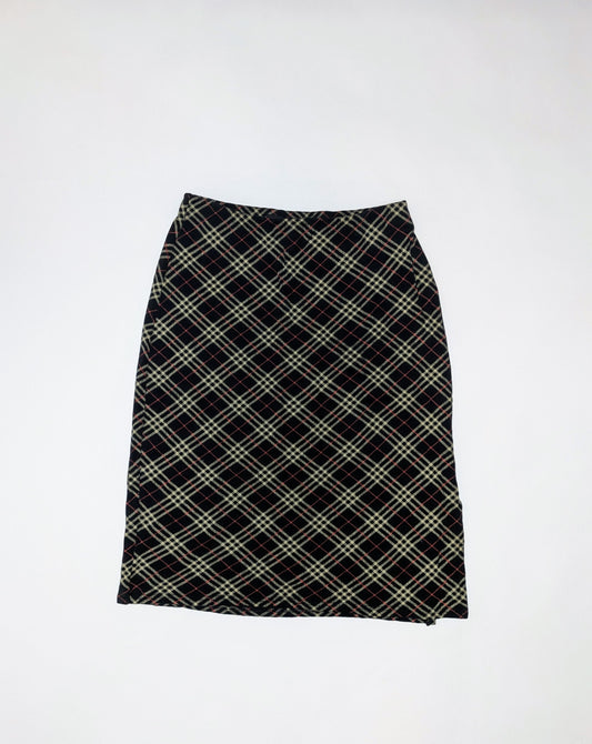 Jeffrey Rogers Skirt 12 Black, beige, red