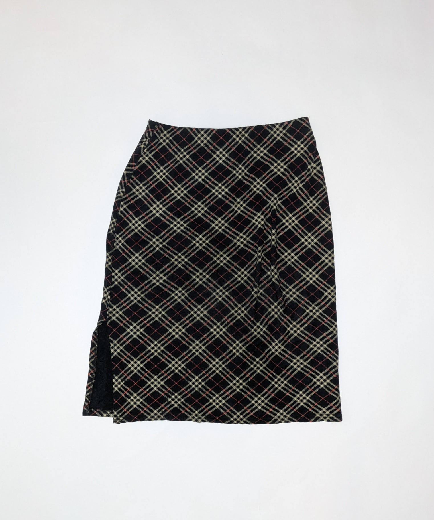 Jeffrey Rogers Skirt 12 Black, beige, red
