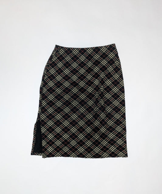 Jeffrey Rogers Skirt 12 Black, beige, red
