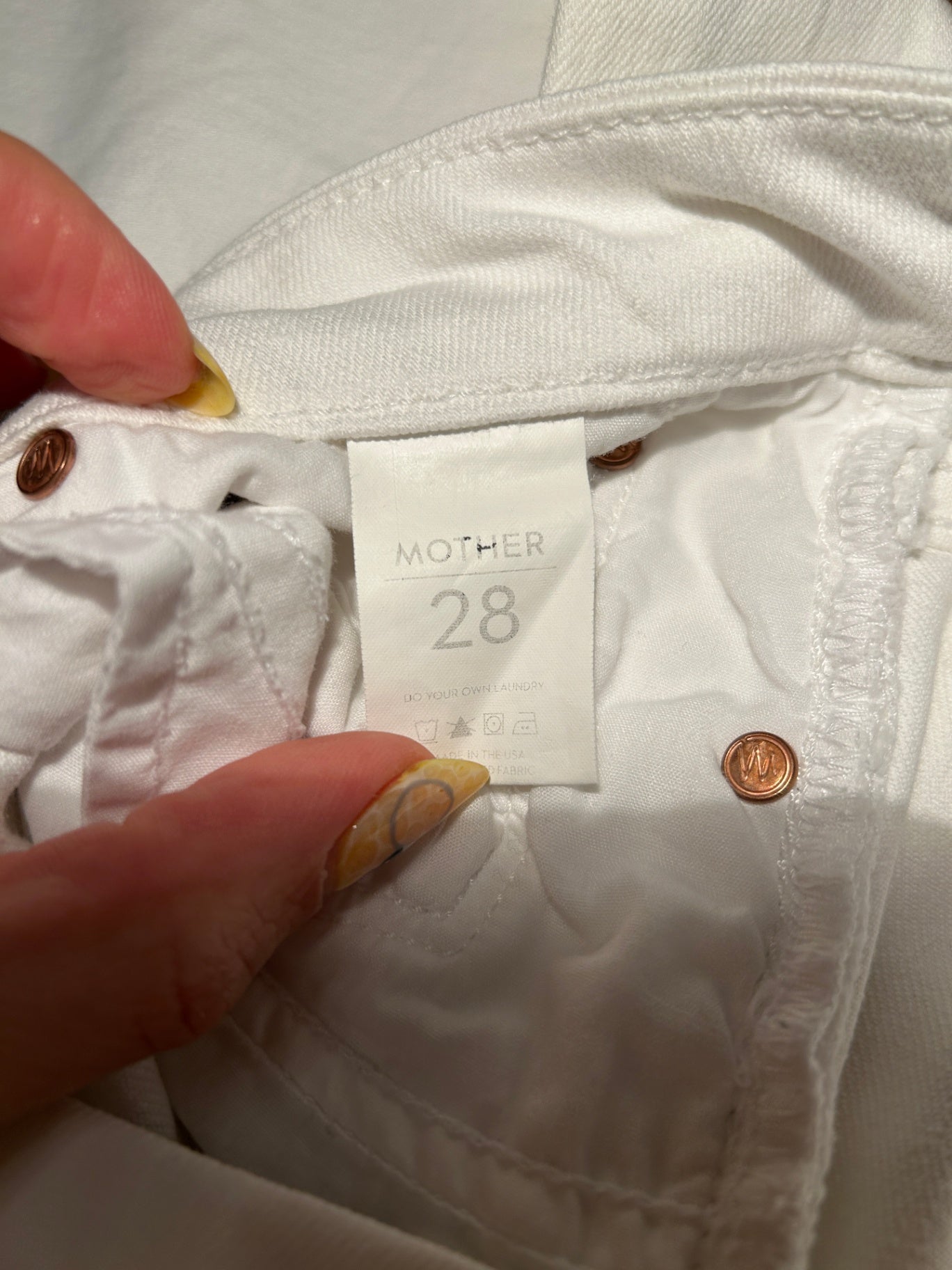 Mother Jeans 28 White