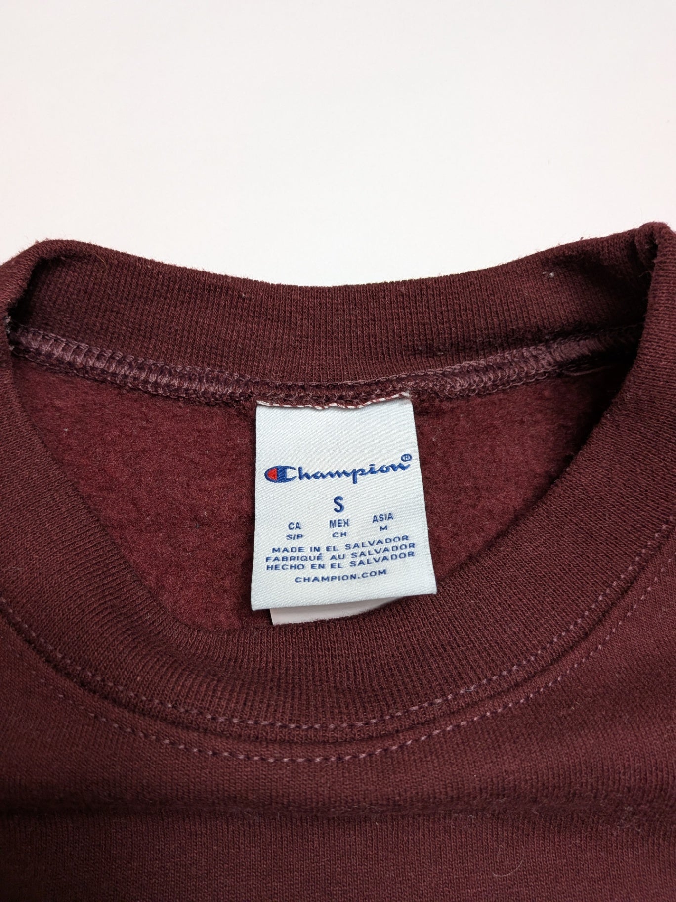 Champion Sweatshirt S Maroon