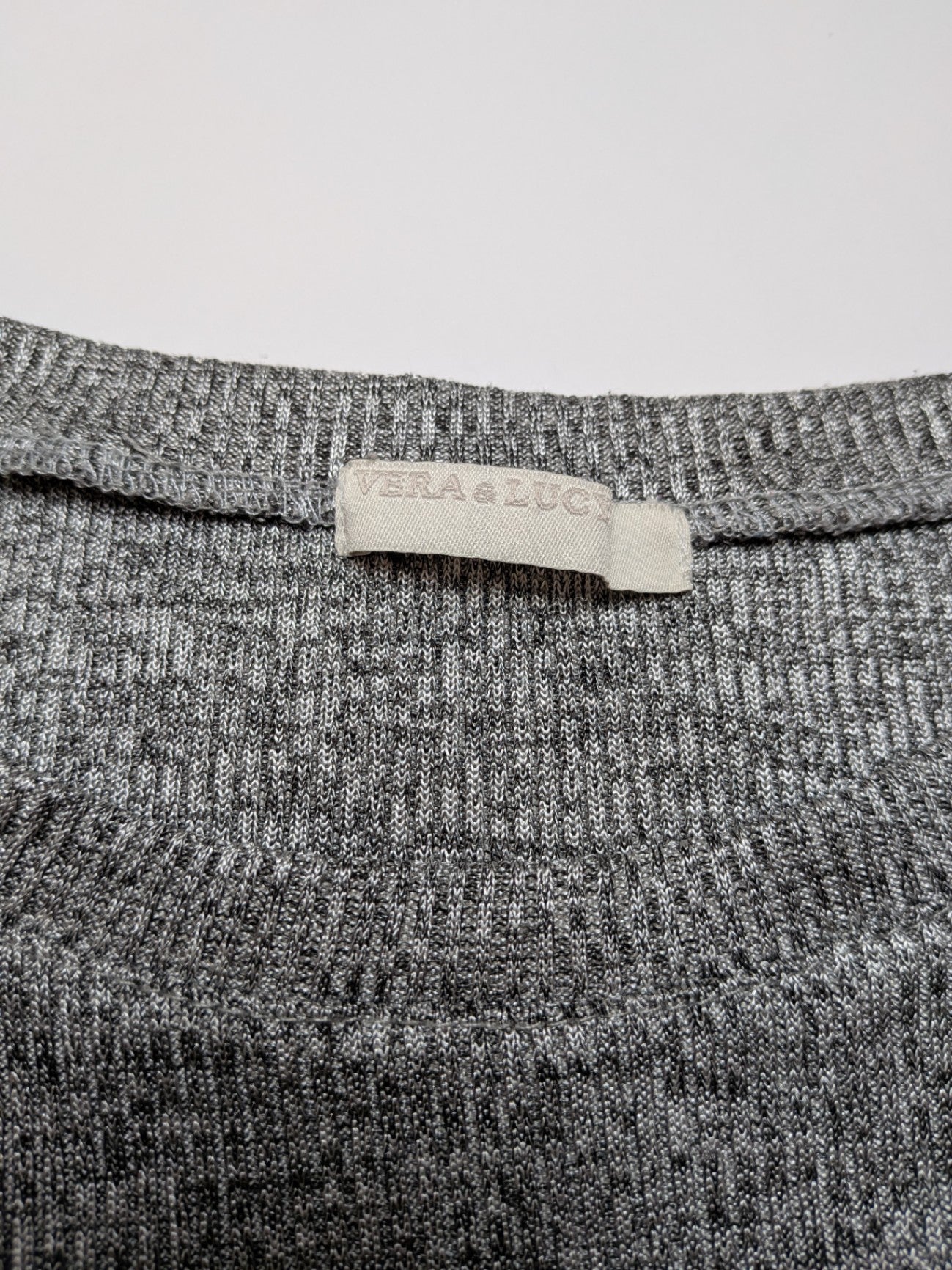 Vera & Lucy Long Sleeve Top M (approx) Gray