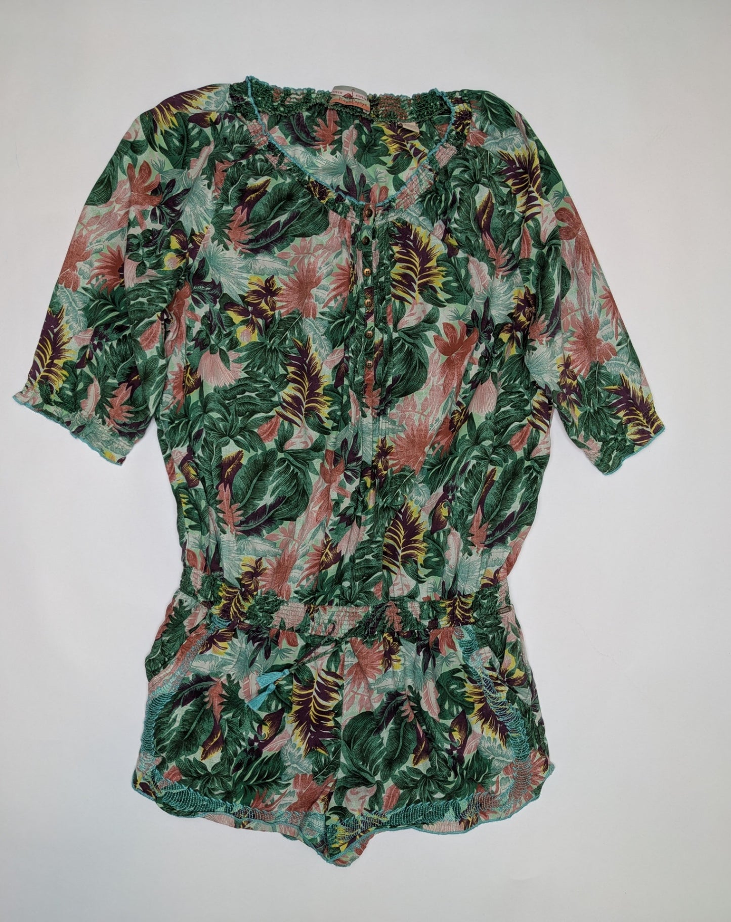 Scotch R'Belle Jumpsuit 14 Multicolor (Green, Pink, Yellow, and Purple)